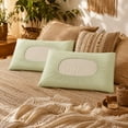 thumbnail image 6 of Cool Feeling Pillowcase Spandex Pillow Cover, Removable & Washable, Portable Disposable Isolation Cover for Lazy Use Mint Green, 6 of 6