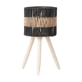 thumbnail image 2 of Hometravel Woven Wooden Flower Pot Stand, Indoor Decorative Plant Rack, Balcony Display Shelf Self Assembly Required, 2 of 6