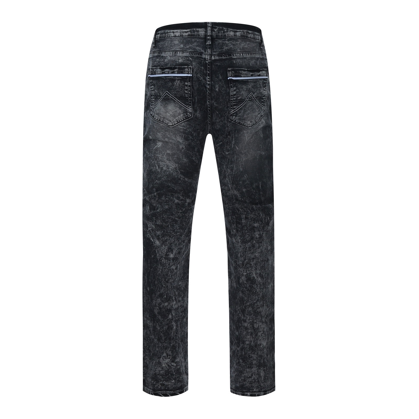 WEAIXIMIUNG Cargo Jeans For Men Stretch Fit Men'S Vintage Baggy Jeans Denim  Loose Retro Wash Jeans Side Patchwork Straight Pants 