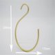 thumbnail image 4 of -Shape Hooks Bedroom Multifunctional Aluminium Alloy S Hanger Hooks Scarf Tie Hook Hanging Wardrobe Storage Organizer, 4 of 5