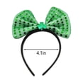 thumbnail image 3 of Xihbxyly Diadema de San Patricio con Diseño de Trébol Verde, Accesorio Unisex para Disfraz, Decoración Divertida para Fiestas, Accesorio para Desfiles, Accesorio para Fotos, Material Plástico, Talla, 3 of 5