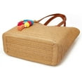 thumbnail image 4 of Kukuzhu Straw Beach Bags Tote Tassels Bag Hobo Summer Handwoven Shoulder Bags Purse With Pom Poms, 4 of 6