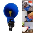 thumbnail image 1 of Flmtop 10Pcs Poultry Automatic Drinking Water Cup Chick Quail Waterer Dispenser Bowl Blue, 1 of 8