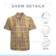 thumbnail image 7 of High Quality Hawaiian Shirts for Men Short Sleeve Aloha Beach Shirt Floral Summer Casual Button Down Shirts Blouses BZZF3B, 7 of 7