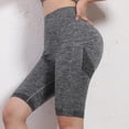 thumbnail image 3 of Pantalones cortos deportivos de yoga de cintura alta transpirables Push Up Mujeres Fitness Workout Sportswear, 3 of 4