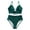 40-Green, variant on SELONE Plus Size Swimsuit for Women 2 Piece Bikini Hawaiian Solid Beach Beachwear Fashion Tummy Control Swimsuits Plus Size Bathing Suit for Women Bathing Suit for Women Tummy Control Green L