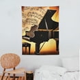 thumbnail image 3 of ONETECH  Piano Violin And Music Notes Wall Decoration Tapestry For Wall Hanging Dorm Room Bedroom Art Home Decorations, 3 of 7