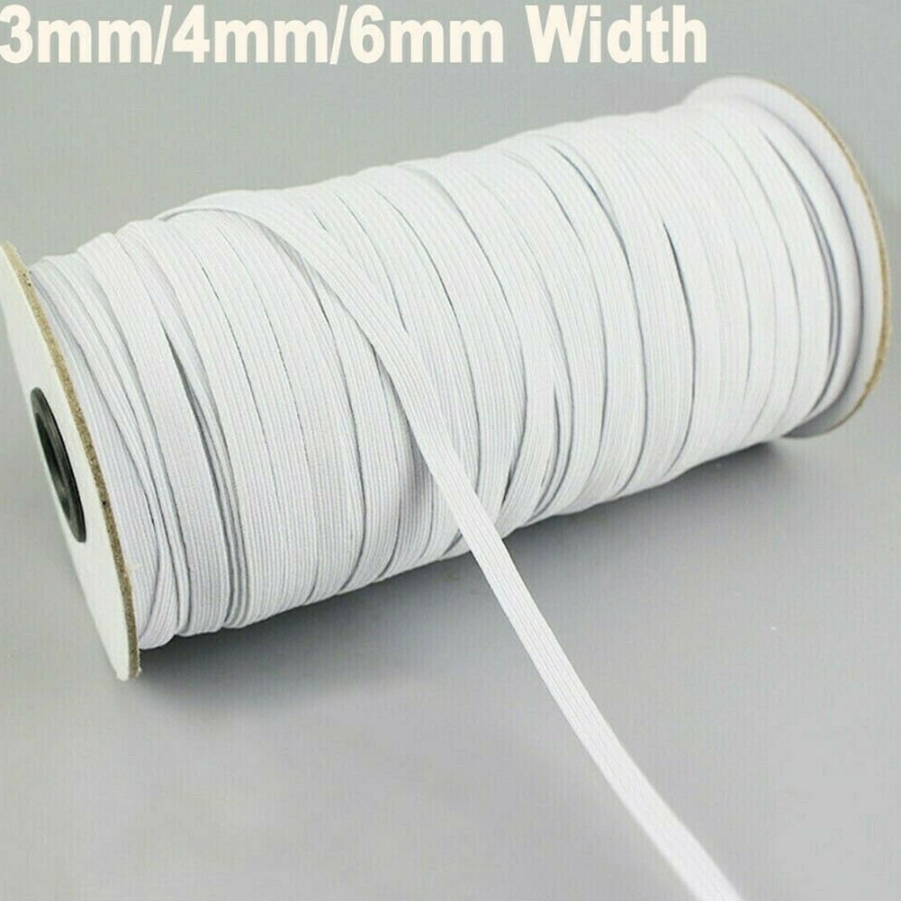 Elastic Band Sewing Coloured Elastic for Sewing 5mm Braided Elastic Band Earloop Rope Cord High Elasticity for Sewing Crafts DIY Clothes