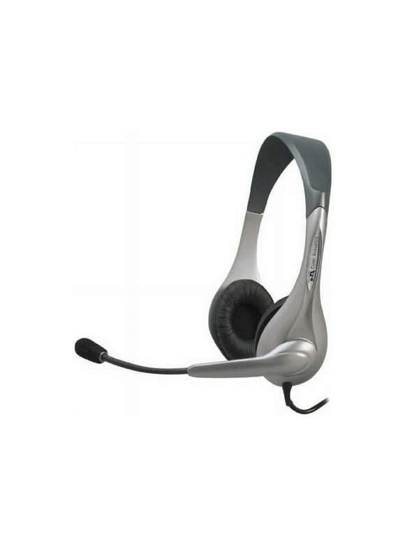 Cyber Acoustics Speech Recognition Stereo Headset and Boom Mic AC201