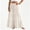 Beige, variant on Yungyresw Women's Casual Maxi Skirt Elastic Waist Loose Flowy Tiered Skirts Boho Style Comfortable Solid A Line Skirt For Women Beige L