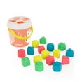 thumbnail image 2 of Miniland Feel to Learn: Shape Sorting Bucket, Salmon, 2 of 4