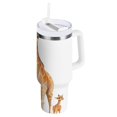 thumbnail image 2 of Giraffes 40 oz Tumbler Insulated&nbsp;Travel Mug Leak Proof Water Bottles Glasses Fits in Car Cup Holder, 2 of 8