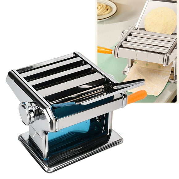 LHCER Noodle Maker,3 Blade Noodle Maker Manual Pasta Machine Stainless Steel Dough Sheeter Noodle Pressing Machine for Kitchen,Stainless Steel Noodle Maker