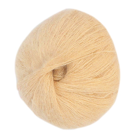 Bewildely Hilo de tejer de ganchillo de 26g, hilo para tejer a mano, hilo para tejer a mano, hilo para tejer Tela de costura y artesanía Camello