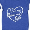 thumbnail image 4 of Inktastic I Love My Oma and Opa in White Chalk Heart Boys or Girls Baby Bodysuit, 4 of 5