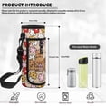 thumbnail image 7 of Yspwyqan Backpack Set for Kids, Flower Capybara Family Girls Backpack Lunchbox Set with Water Bottle Bag, 17 Inch Double Zipper Large Capacity Bookbag for High School Hiking, 7 of 7