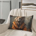 thumbnail image 5 of Daiia Jungle Meditating Lion Bedding Waterproof Pillow Protector Zippered Queen – Bed Bug Proof Pillow Encasement-16"x24", 5 of 6