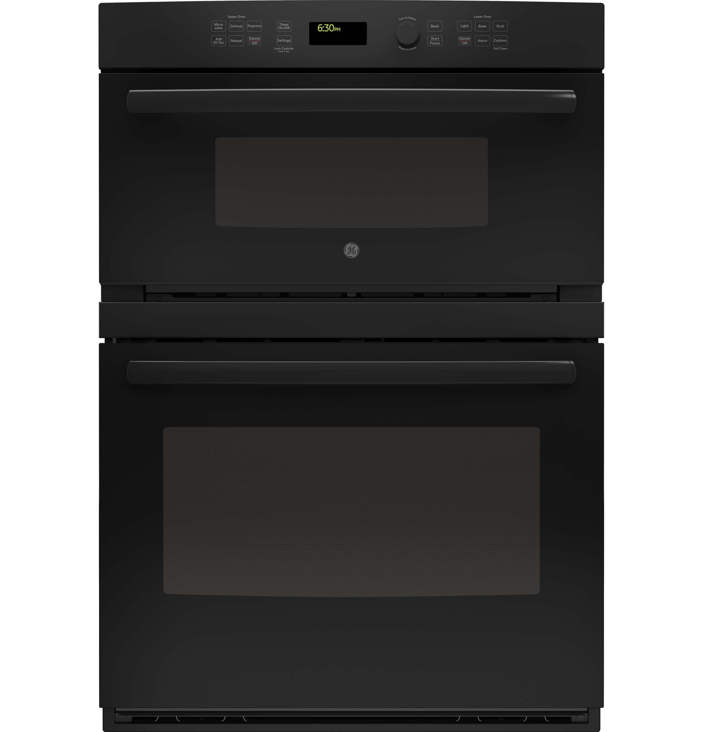 30 inch wall oven black