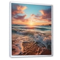 thumbnail image 2 of Designart "Golden Sands Beach Photo XVIII" Nautical & Beach Floater Framed Canvas Art Print, 2 of 7