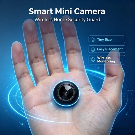 I12 WiFi Nanny Camera, Indoor Baby Monitor with Night Vision, Motion Detection, Two-Way Audio, App Remote View for Nursery Safety