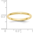 thumbnail image 5 of 10KY 2mm Half Round Band Size 5.5 Size 5.5, 5 of 5