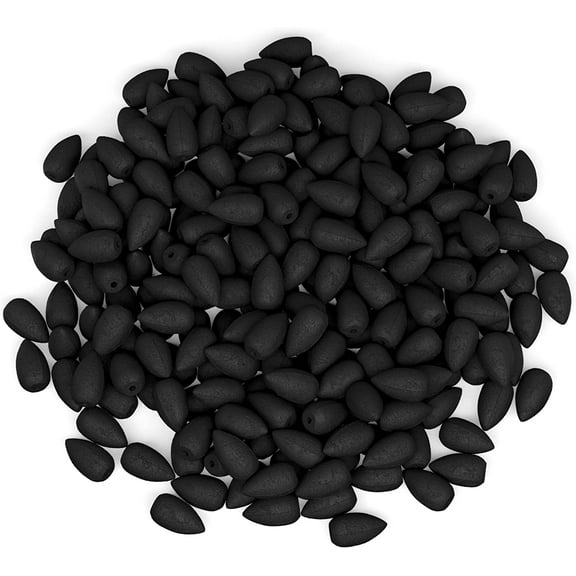 60 Unscented Charcoal Incense Cones 1.25" BACKFLOW - 100% Natural Blanks - Great for DIY Aromatherapy Incense Making, Waterfall Burner and Holder
