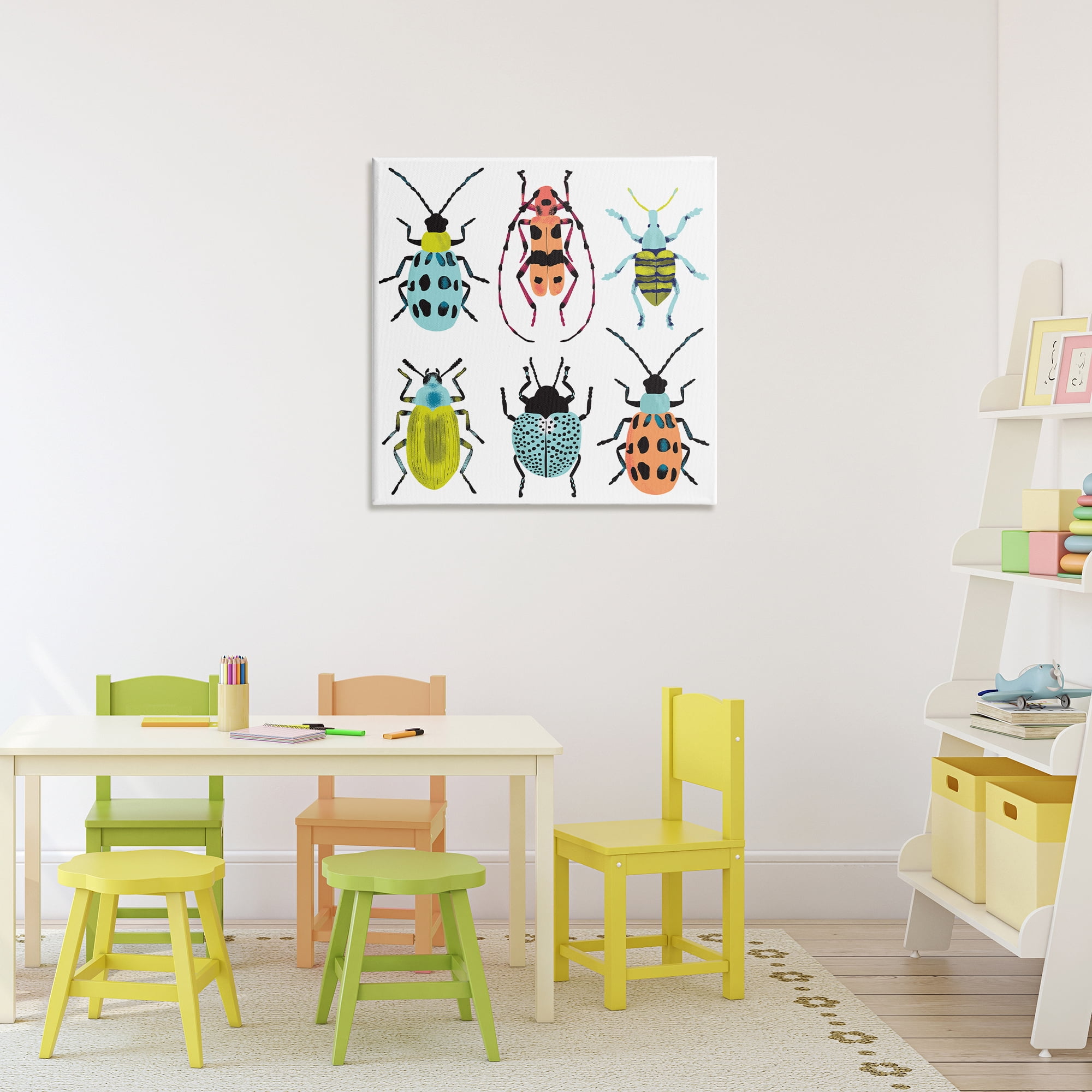 Stupell Industries Beetles & Bugs Collection Canvas Wall Art, design by Metka Hiti