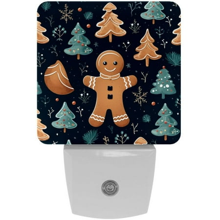

Christmas gingerbread man LED Square Night Lights - Compact and Multifunctional Illumination Solution for Any Space!