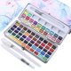 thumbnail image 1 of Juego de pintura de acuarela sólida de 72 colores con 3 pinceles, estuche de metal portátil para profesionales principiantes, herramienta de pintura artística para estudiantes Feliz Sencillez, 1 of 5