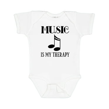 Inktastic Music is my Therapy Gift Boys or Girls Baby Bodysuit