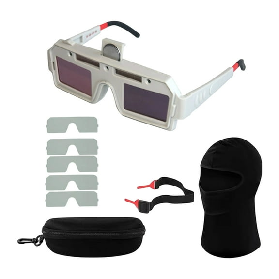 Lightweight Auto Dimming Welding Goggles For TIG Cutting With Replaceable Welding Glasses