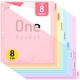 thumbnail image 1 of Separadores para carpeta de 8 pestañas con bolsillo US Letter Forvencer, 1 of 7