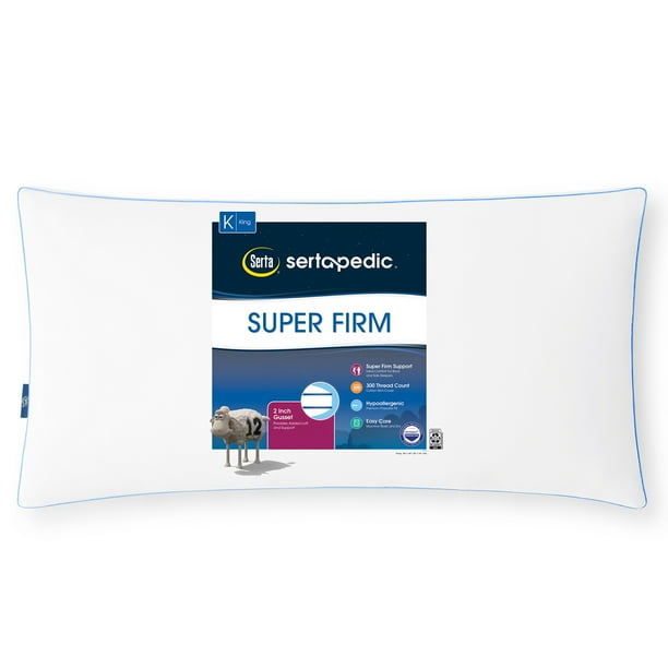 Sertapedic Super Firm Bed Pillow, King