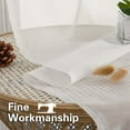 thumbnail image 5 of OVZME Ivory Sheer Curtains 96 Inches Long 2 Panels with Rod Pocket, Soft Voile Fabric for Light Filtering & Privacy, Elegant Drapes for Living Room or Bedroom Windows, Each 59" W x 96", Ivory, 5 of 9