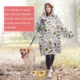thumbnail image 4 of Wearable Oversized Blanket,Trick or Treat Halloween Pattern Wearable Blanket Hoodie for Adults,Cozy Hooded Blankets with Super Pockets,Super Warm Fuzzy Pullover for Women & Men, 4 of 6