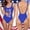 Blue, variant on Swimming Women Floral Print Piece Tennis Swimsuit with V Neck Tankini for Summer Comfort High Waist Control Elegant Bathing Suit Pink XL