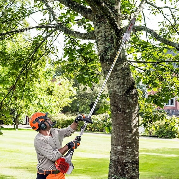 Miumaeov 12” 42.7cc 2-Stroke Gas Powered Extendable Pole Saw, Strong Power, Non-slip Handle