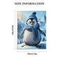 thumbnail image 2 of Acheng Scarf Penguin, Art Animal Pictures, Art Home Wall Decor 12x16 in, 2 of 5