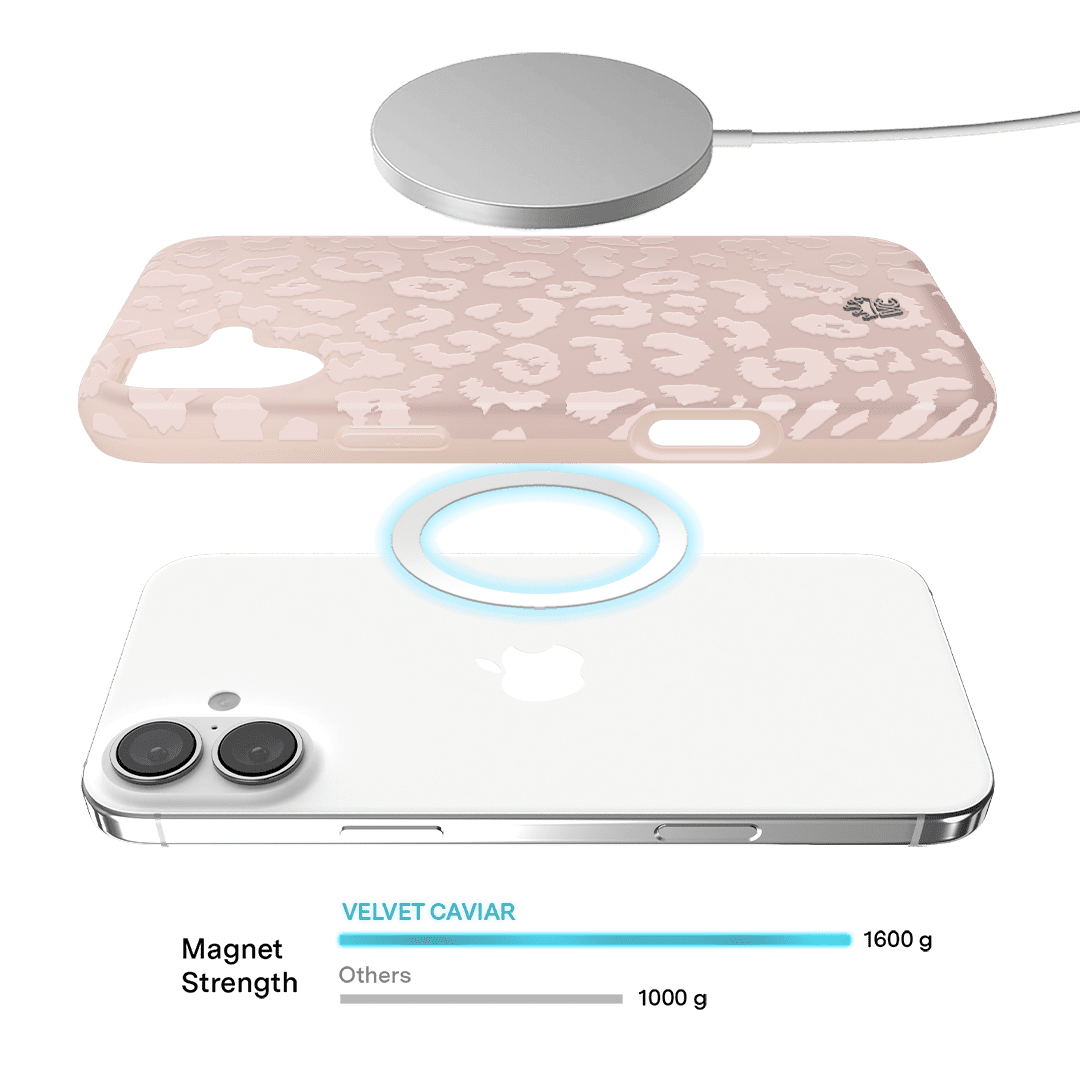 VELVET CAVIAR for iPhone 16 Plus Case - Compatible with MagSafe - Cute Protective Phone Cases for Women - Nude Leopard Cheetah Animal Print