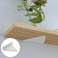 thumbnail image 4 of 4 soportes flotantes para estantes, soporte de metal triangular para estantes, soporte oculto para estantes de pared con 16 tornillos para sala de estar, dormitorio y decoración de baño,, 4 of 5
