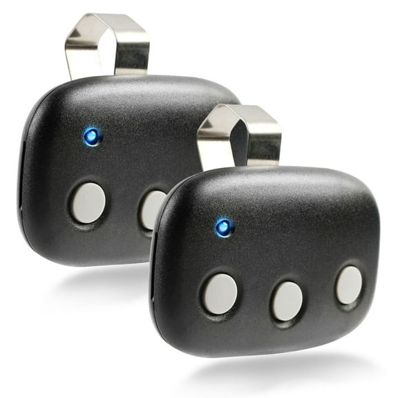KeylessOption Replacement for Linear MegaCode MCT-3 DNT00089 3-channel Garage Door Remote Opener, 2 pack
