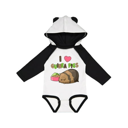 

Inktastic I Love Guinea Pigs Gift Baby Boy or Baby Girl Long Sleeve Bodysuit