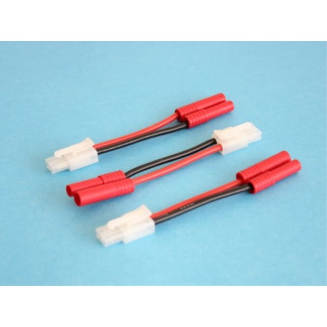 3 Pcs 4mm Bullet Banana To Male Tamiya Connector Adapter by Connector