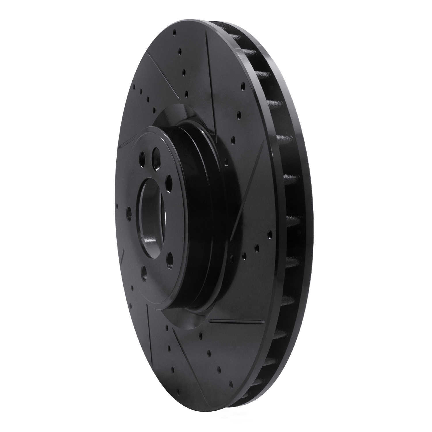 Dynamic Friction Company 633-11021R DFC Brake Rotor - Drilled And Slotted - Black