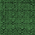 thumbnail image 1 of Ahgly Company Indoor Square Abstract Emerald Green Modern Area Rugs, 3' Square, 1 of 4