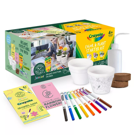 Garden Republic Jr. Crayola Color and Plant Plant Growing Kits Starter Grow