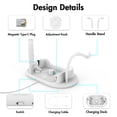 thumbnail image 3 of VR Game Auricular Estación de carga Gamepad Pantalla ajustable Dock Soporte Tipo-C Reemplazo del cargador de velocidad rápida para Oculus Quest 2 White Sweethay EL014462-02B, 3 of 7