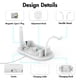 thumbnail image 4 of Inteprter Estación de carga de auriculares de juego VR Gamepad soporte de base de pantalla ajustable tipo C reemplazo de de velocidad rápida Electrónica Blanco, 4 of 6