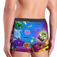 thumbnail image 7 of Lsque Geometry Dash Pattern Men’s Total Support Pouch Boxer Briefs, X-Temp Cooling, Moisture-Wicking Underwear, Regular, Long-leg and Trunk-Small, 7 of 7