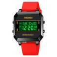 thumbnail image 3 of SKMEI Model 1848 Digital Watch for Men & Women - 30M Water Resistant with Green Backlight, 1/100 Second Stopwatch, Countdown Timer, Dual Time Zones, Daily/Monthly Alarms, Hourly Chime, 12/24H Format,, 3 of 6